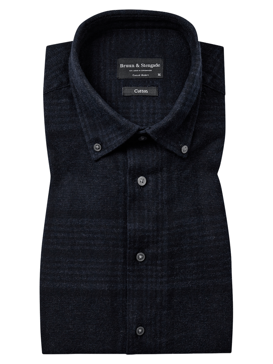Bruun & Stengade Skjorter 2502-20005-thunder_S - Bygholm Menswear