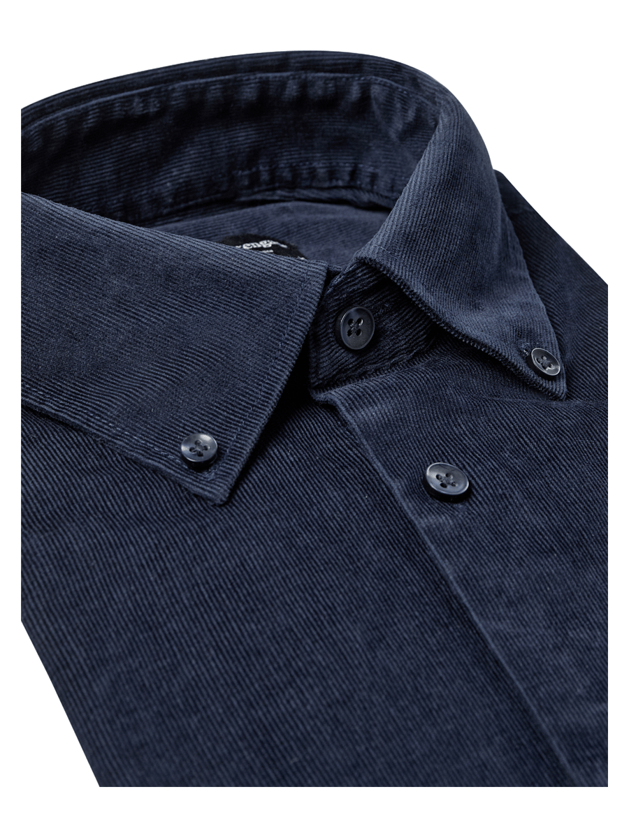 Bruun & Stengade Skjorter 2502-20006-navy_S - Bygholm Menswear