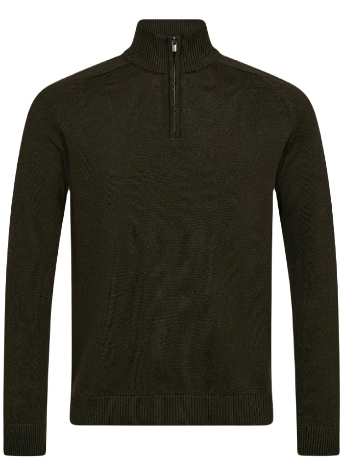 Bruun & Stengade Strik & Sweat 2402-04005-green_S - Bygholm Menswear