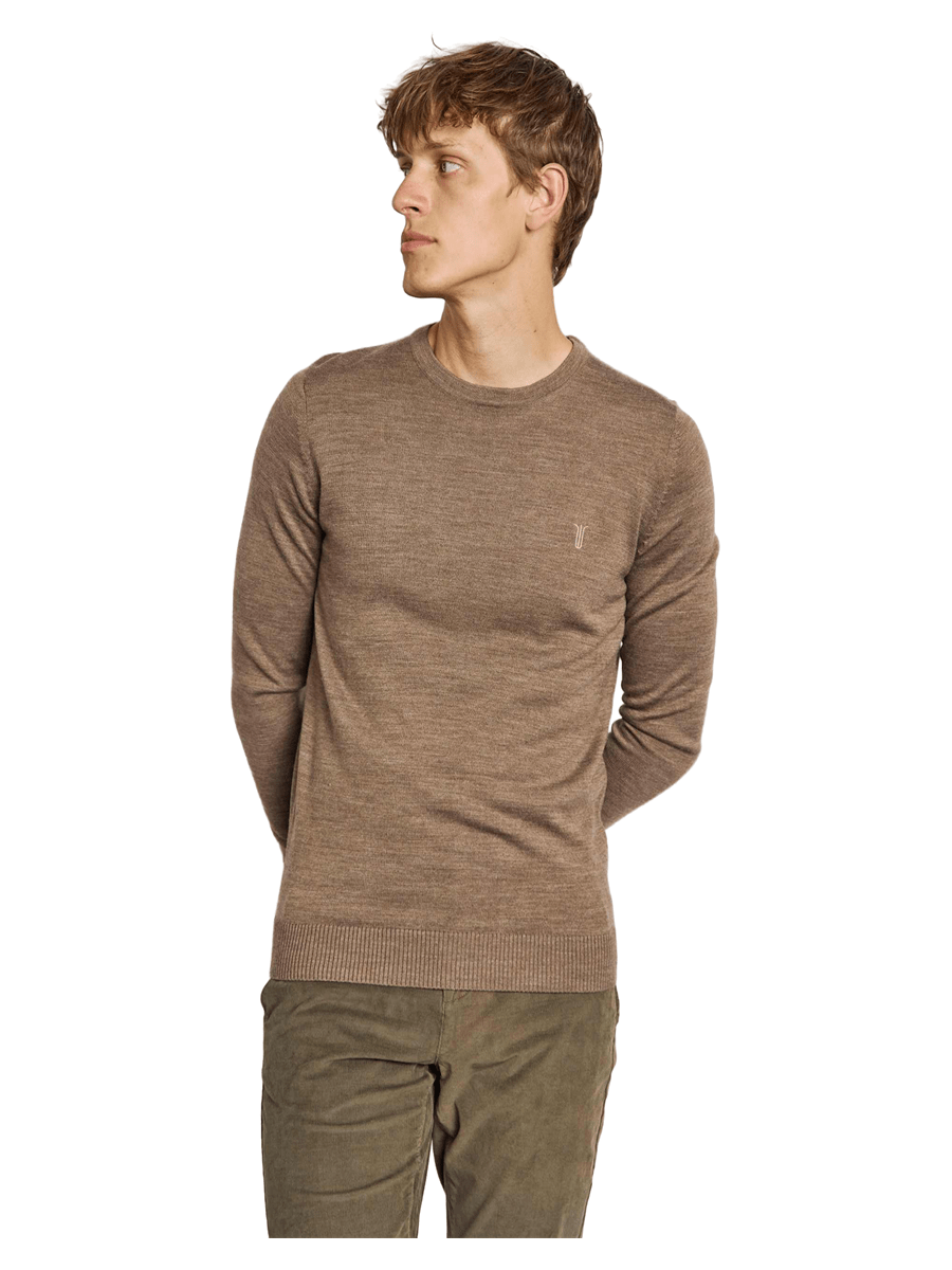 Bruun & Stengade Strik & Sweat 2502-04001-brown_S - Bygholm Menswear