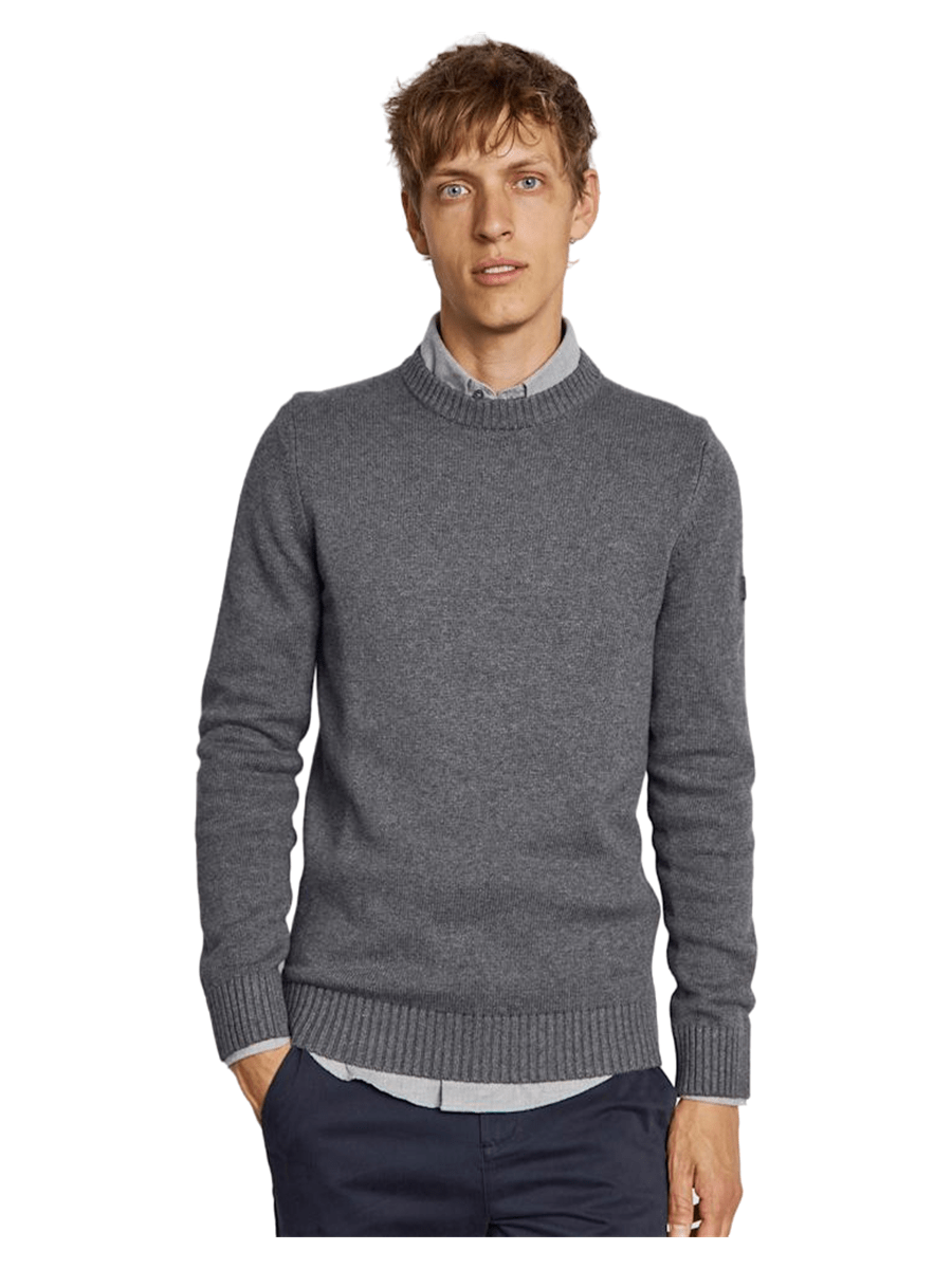 Bruun & Stengade Strik & Sweat 2502-04005-grey_S - Bygholm Menswear