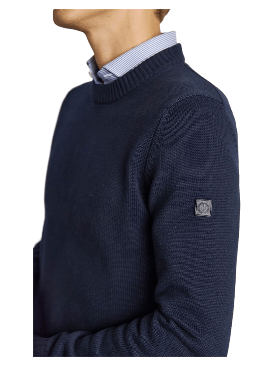 Bruun & Stengade Strik & Sweat 2502-04005-navy_S - Bygholm Menswear