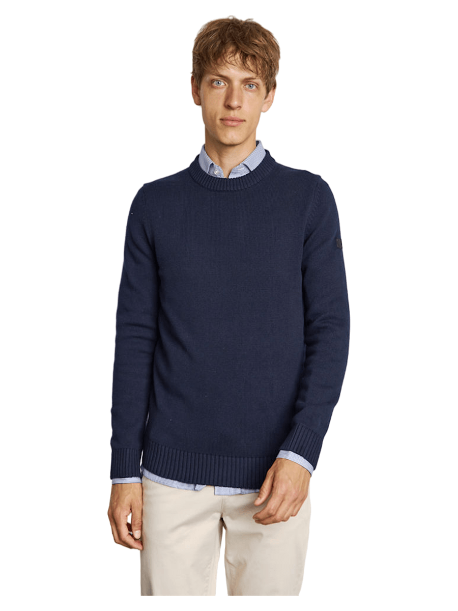 Bruun & Stengade Strik & Sweat 2502-04005-navy_S - Bygholm Menswear
