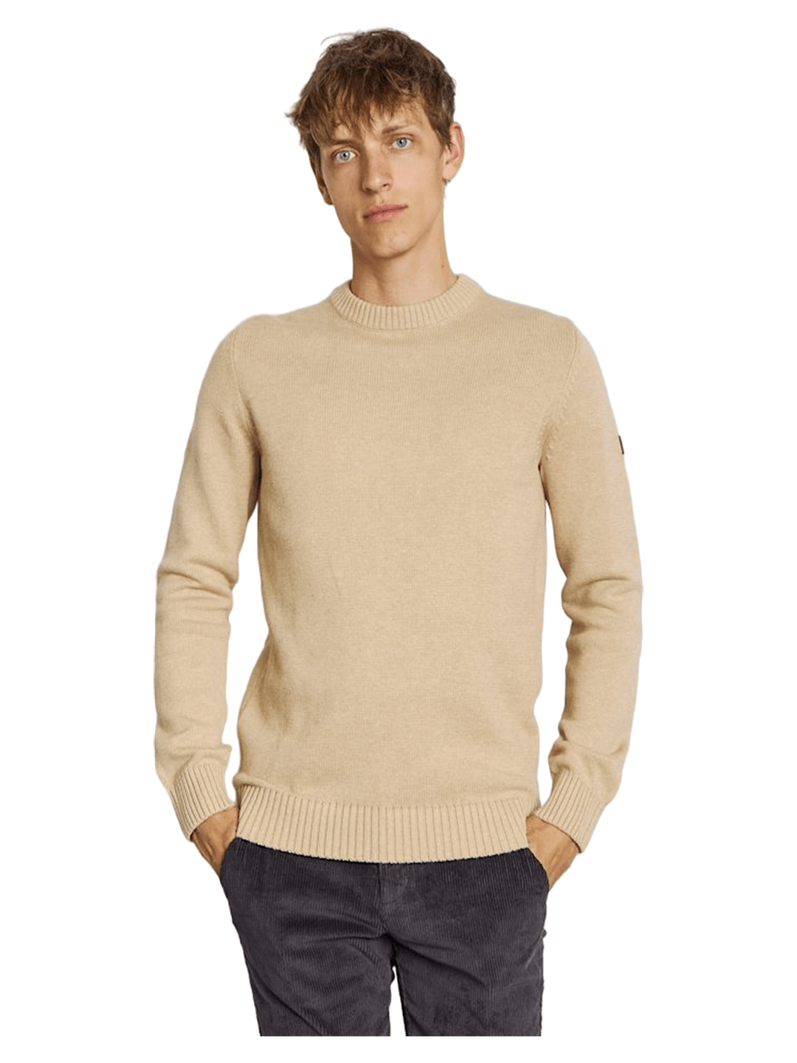 Bruun & Stengade Strik & Sweat 2502-04005-sand_S - Bygholm Menswear