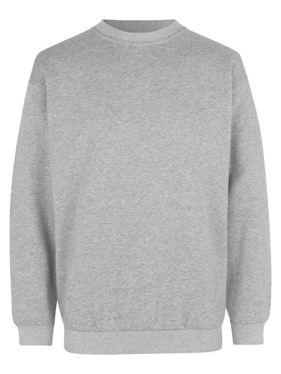 ID Strik & Sweat 0600-gråmelange_S - Bygholm Menswear