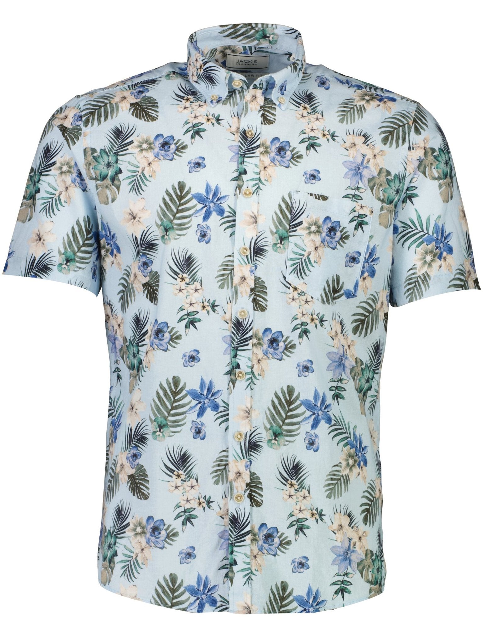 Jack's Kortærmede skjorter 3-210129-lightblue_3XL - Bygholm Menswear