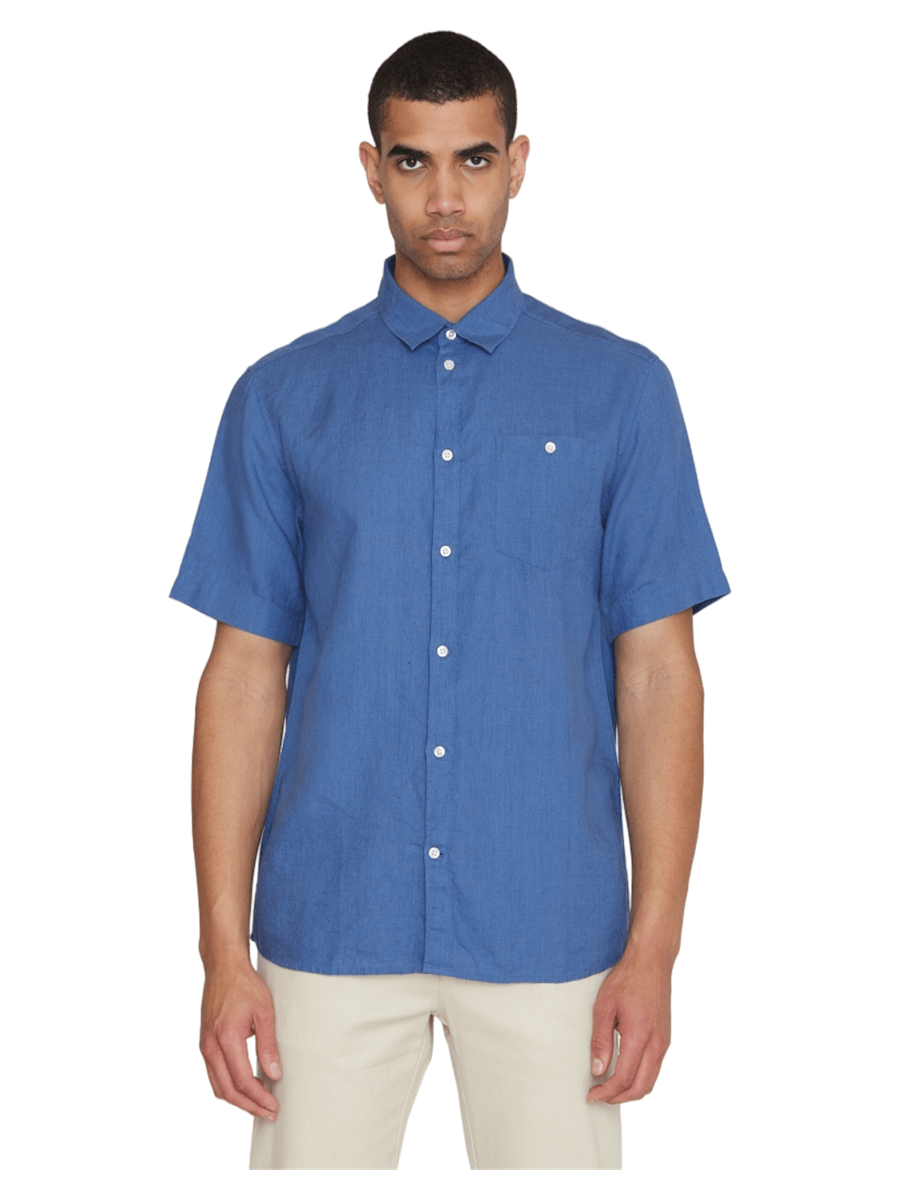 Knowledge Cotton Apparel Kortærmede skjorter 1090064-1432_M - Bygholm Menswear