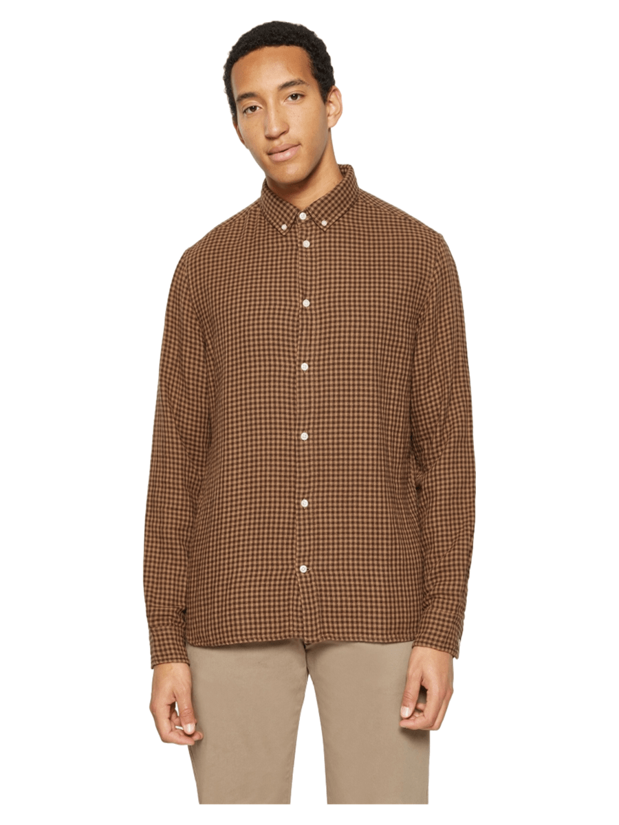 Knowledge Cotton Apparel Skjorter 1090054-7026_L - Bygholm Menswear