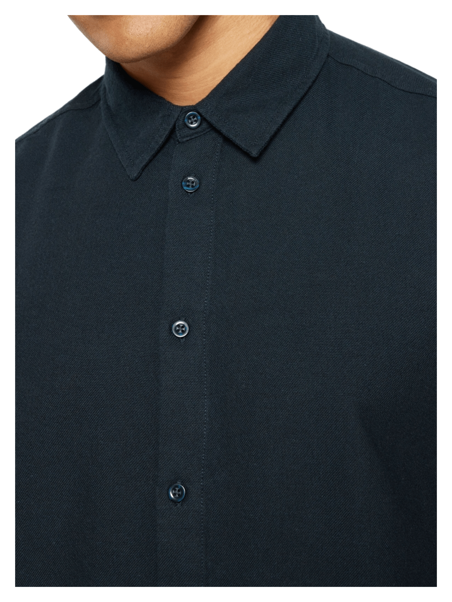 Knowledge Cotton Apparel Skjorter 1090114-1001_M - Bygholm Menswear