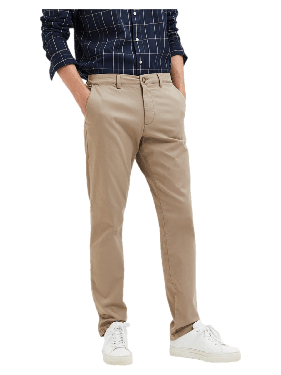 Selected Men Bukser & Jeans 16087663_greige_32/32 - Bygholm Menswear