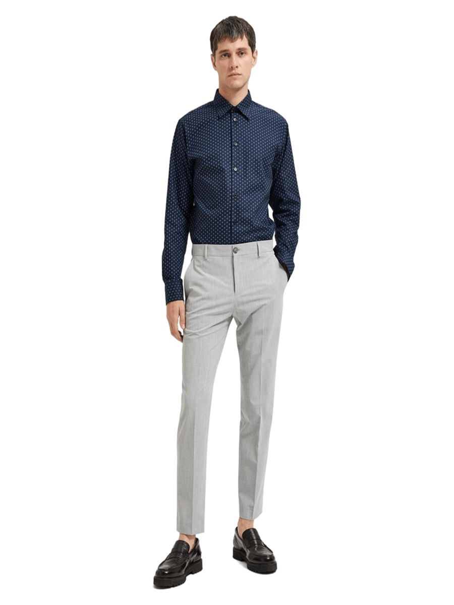 Selected Men Bukser & Jeans 16087825_lightgreymelange_44 - Bygholm Menswear