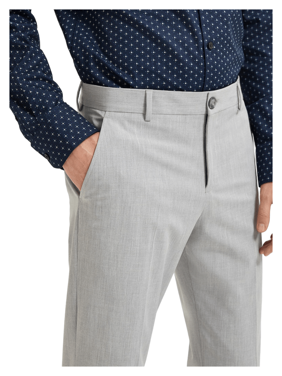 Selected Men Bukser & Jeans 16087825_lightgreymelange_44 - Bygholm Menswear