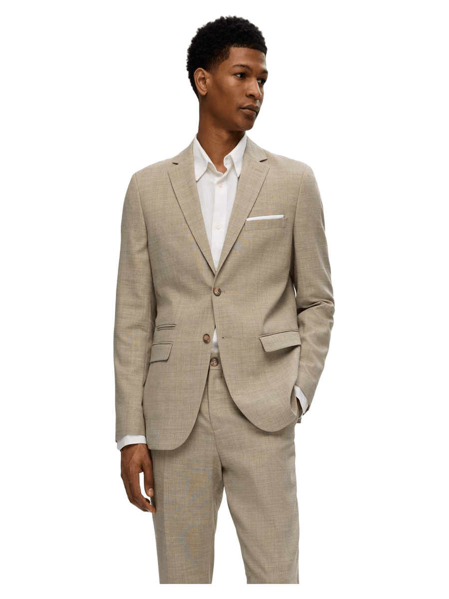 Selected Men Habit & Blazer 16087870_sand_44 - Bygholm Menswear