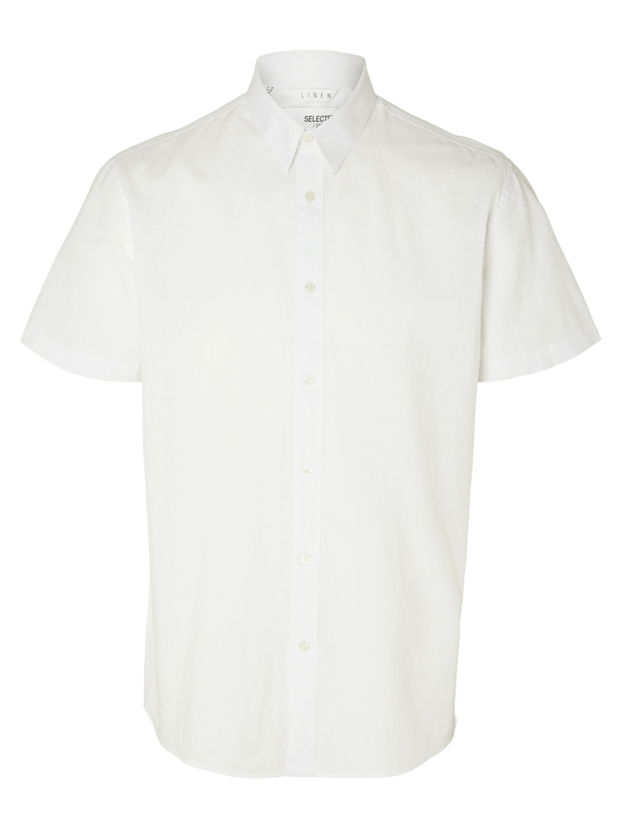 Selected Men Kortærmede skjorter 16079053-brightwhite_2XL - Bygholm Menswear