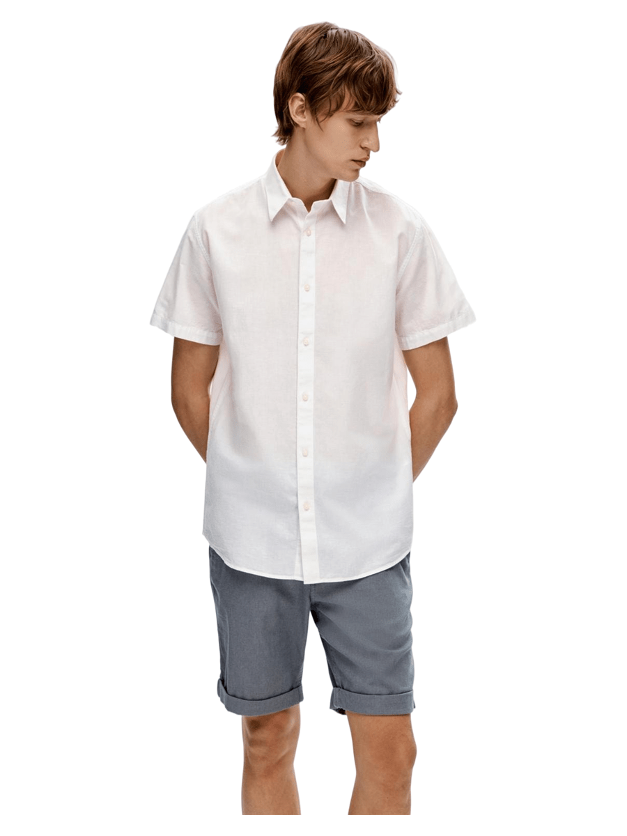 Selected Men Kortærmede skjorter 16092495_white_S - Bygholm Menswear