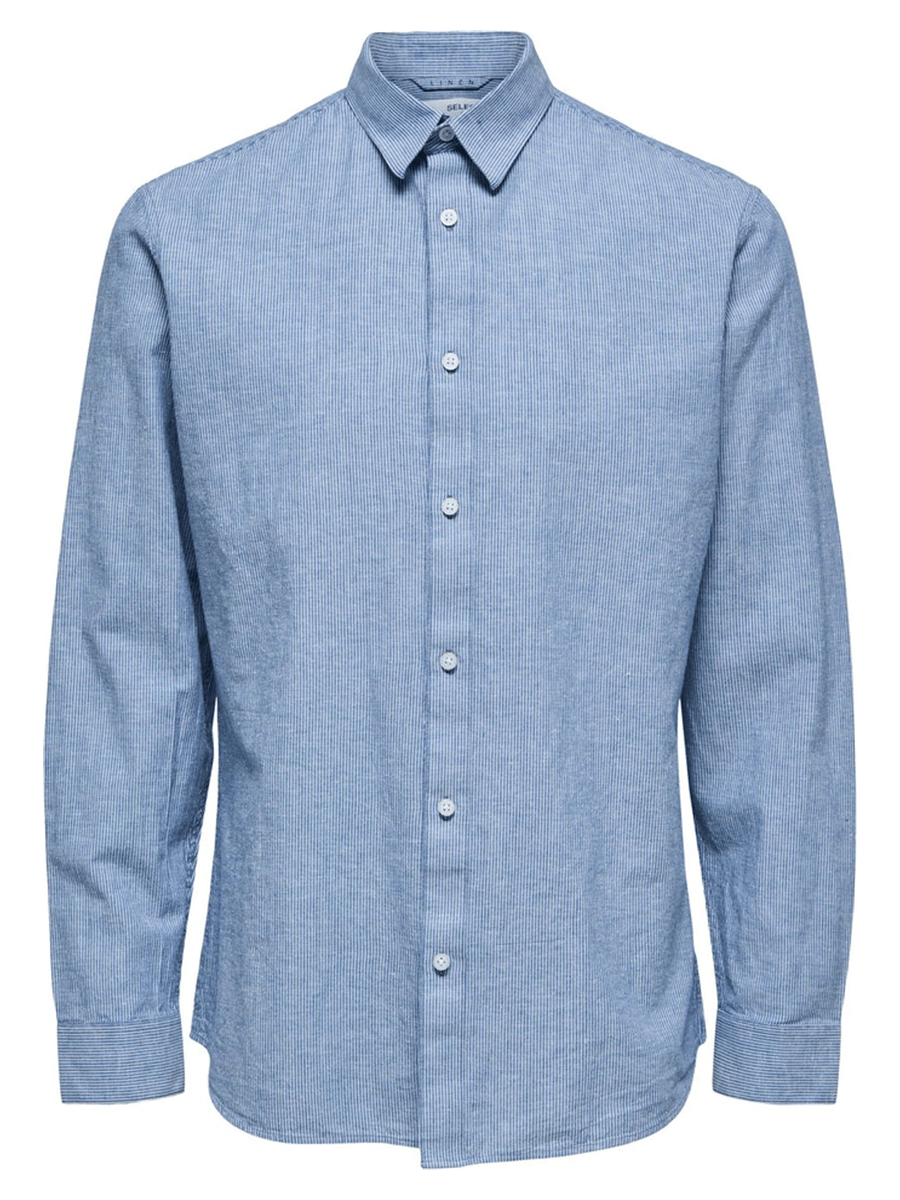 Selected Men Skjorter 16078867_mediumbluedenim_L - Bygholm Menswear