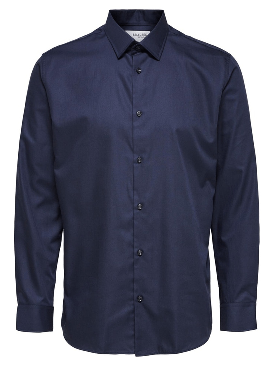 Selected Men Skjorter 16080200_peacoat_M - Bygholm Menswear