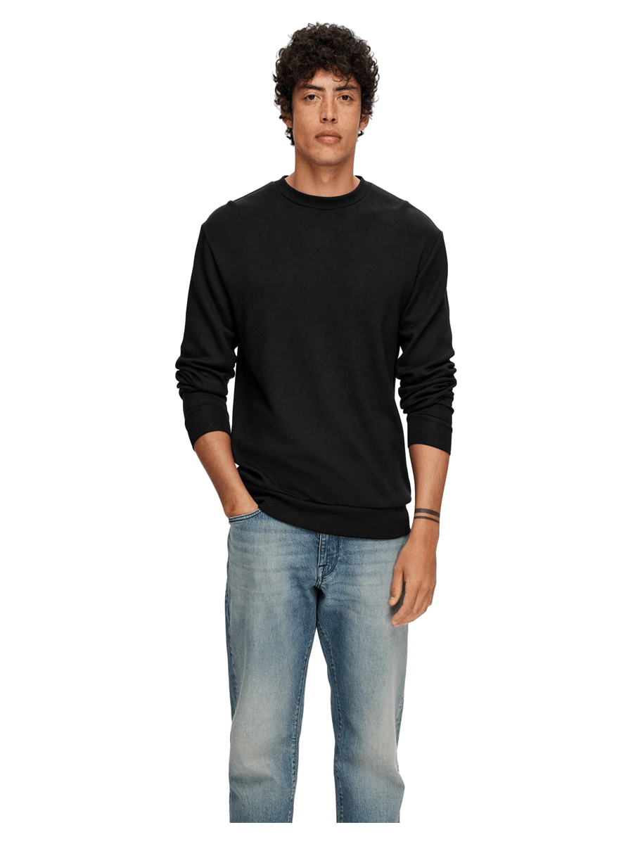 Selected Men Strik & Sweat 16092573-black_S - Bygholm Menswear