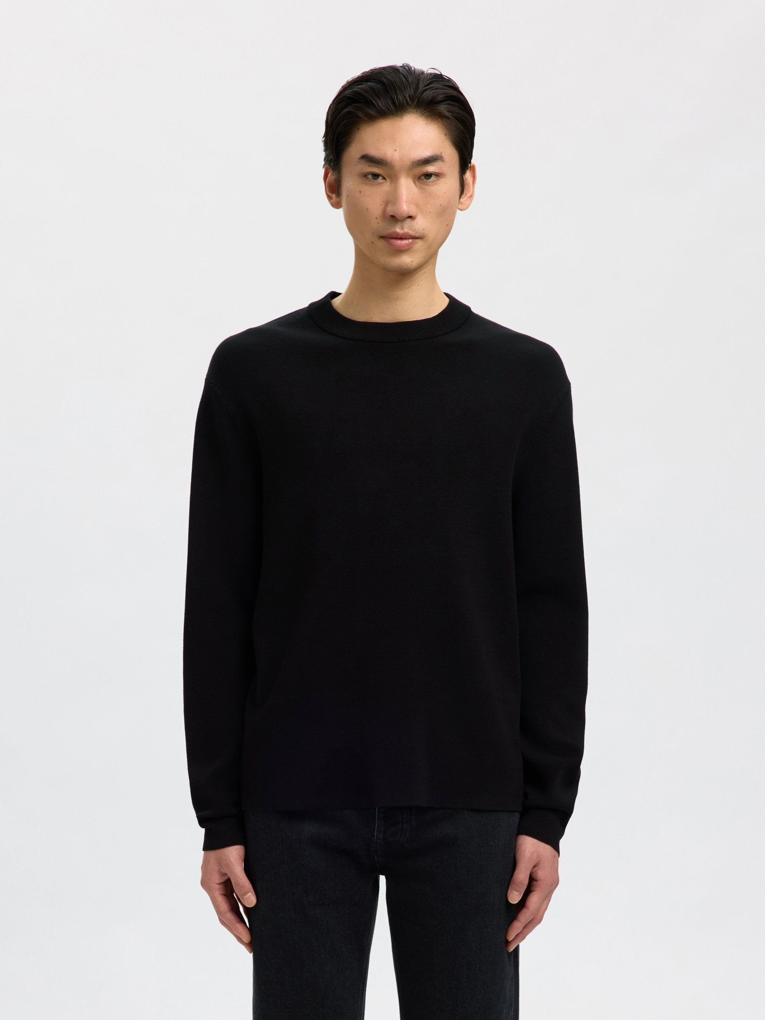 Selected Men Strik & Sweat 16099570-Black_s - Bygholm Menswear