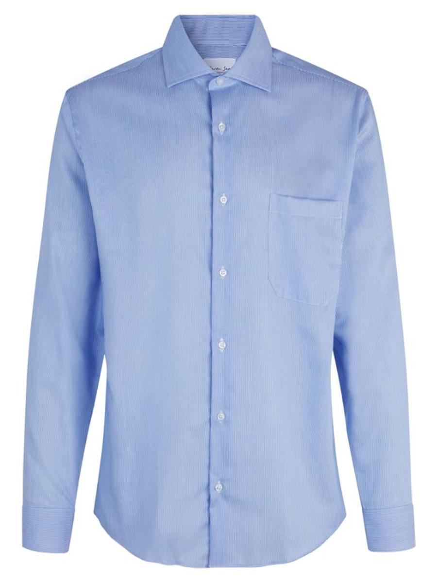 Seven Seas Skjorter ss20-lyseblå_S - Bygholm Menswear