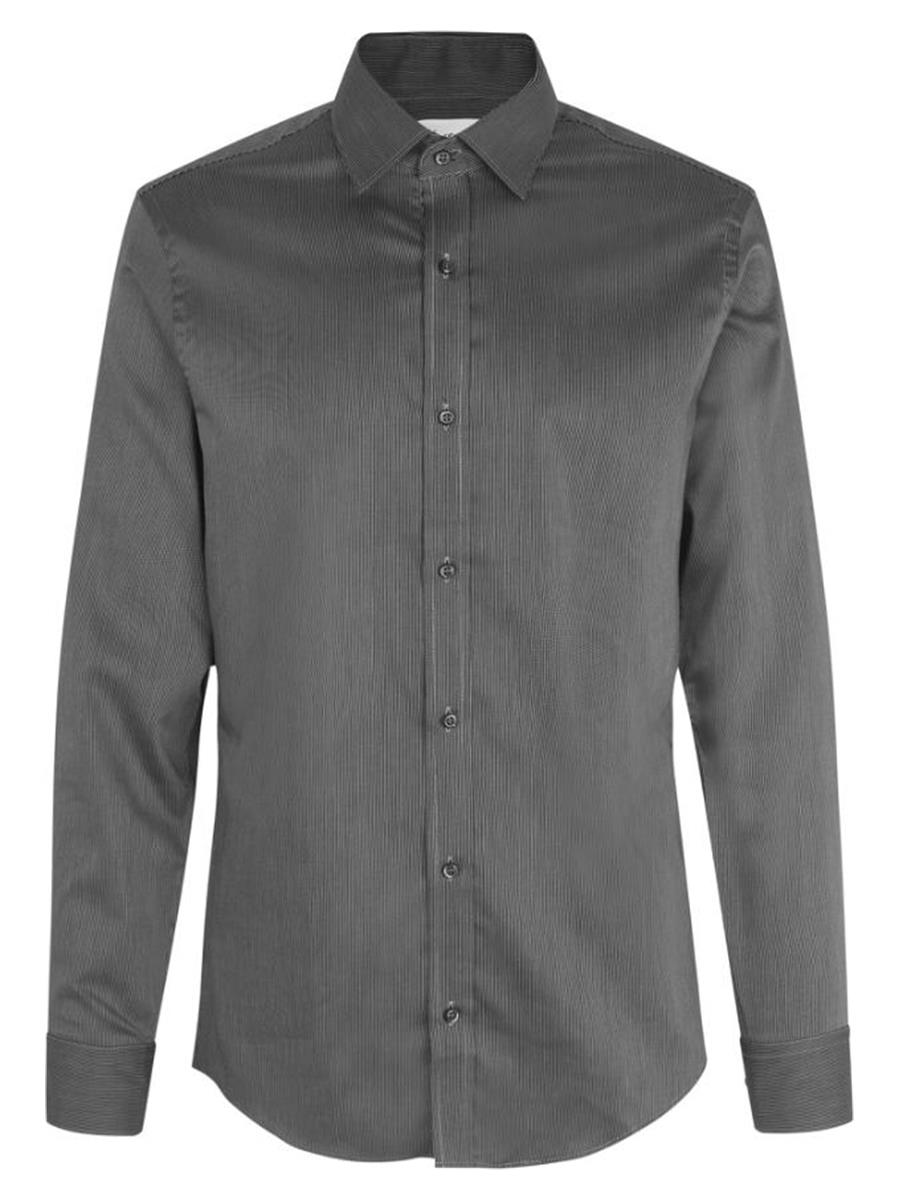 Seven Seas Skjorter ss20-mørkegrå_S - Bygholm Menswear