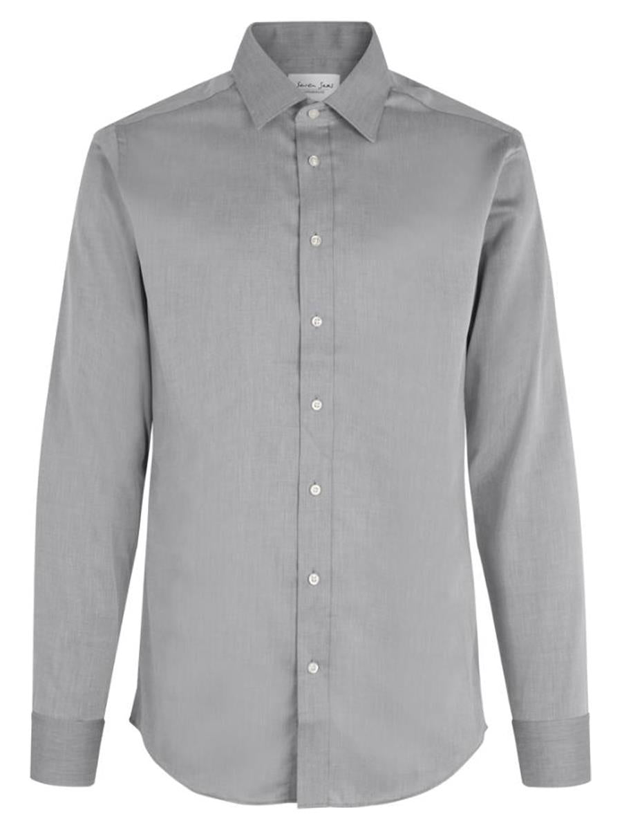 Seven Seas Skjorter ss30-silvergrey_S - Bygholm Menswear