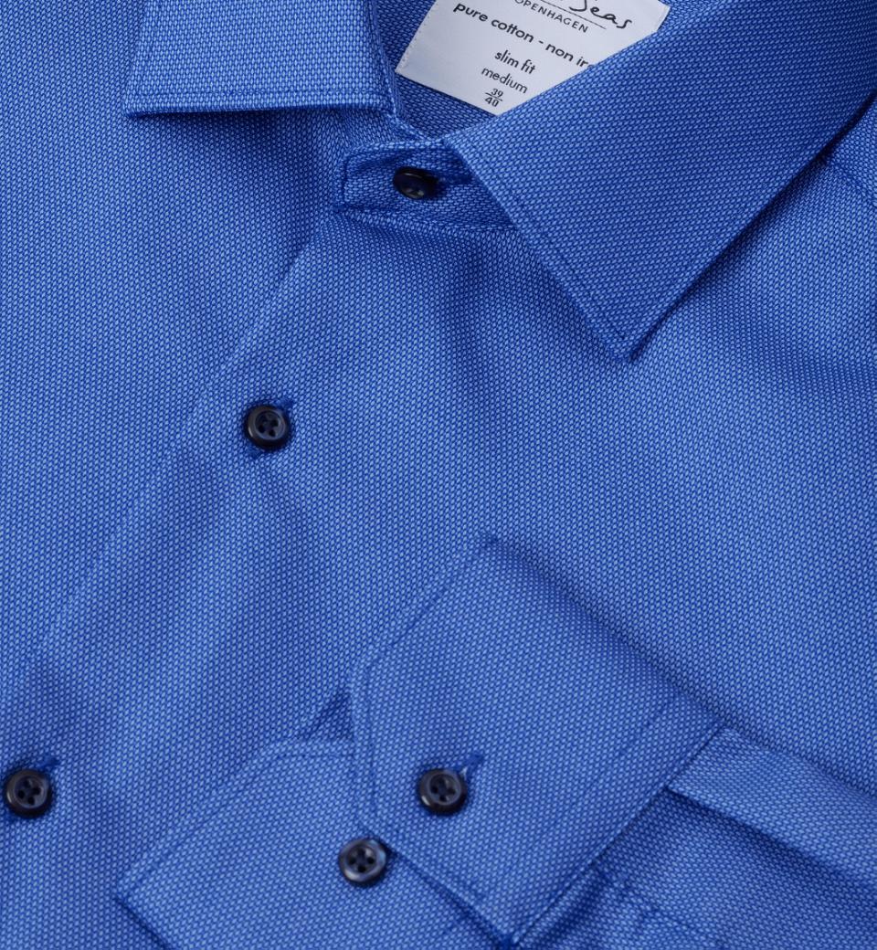 Seven Seas Skjorter ss311-frenchblue_S - Bygholm Menswear