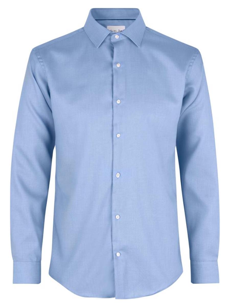 Seven Seas Skjorter ss311-lyseblå_S - Bygholm Menswear